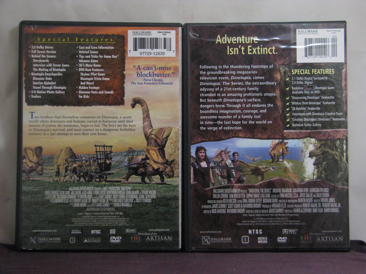 complete Dinotopia(miniseries+series/DVDs)w bkplte signed by