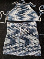 Handmade Crochet Skirt And Top
