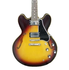 [EDWARDS by ESP] E-SA-125LTS Sunburst Made in Japan Semi Hollow Electric Guitar