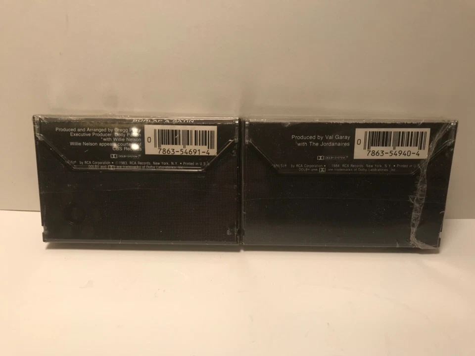 Dolly Parton Cassettes Burlap & Satin + The Great Pretender RCA 1983 + 1984 New - Image 2 of 3