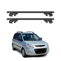 DachträGer GrundtäGer FüR Hyundai Matrix 2001-2010 Alu 90Kg TÜV Schwarz 2Tlg