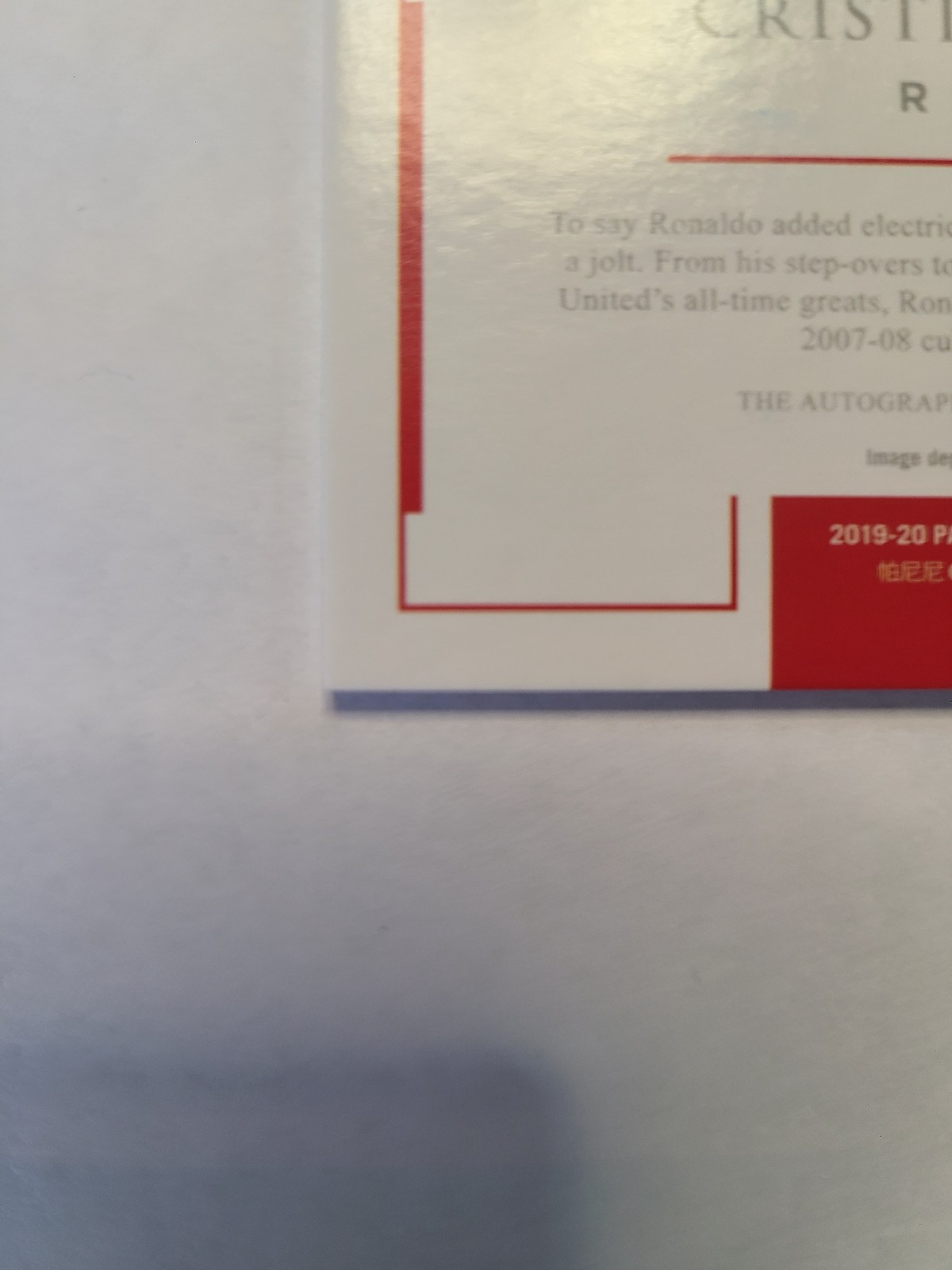 2019-20 Panini Impeccable Club History Cristiano Ronaldo auto 77/78 triple 7 J# view 10