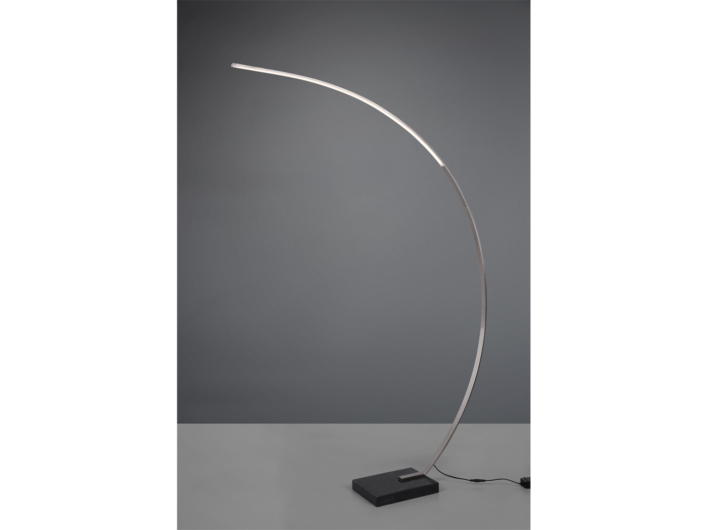 Lampade ad arco di design strette dimmerabili con dimmer lampade da terra curve per tavolo da pranzo foto 3
