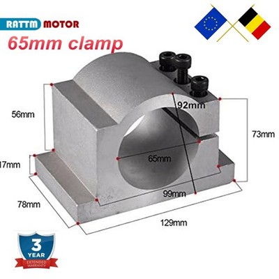 【DE】65mm Spindelhalter CNC Milling Machine Spindle Motor Clamp Mounting Bracket