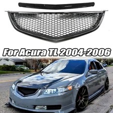 Honeycomb-style Carbon Fiber Look Front Bumper Grille Grill For Acura Tl 04-06 Honeycomb-style Carbon Fiber Look Front Bumper Grille Grill For Acura Tl 04-06