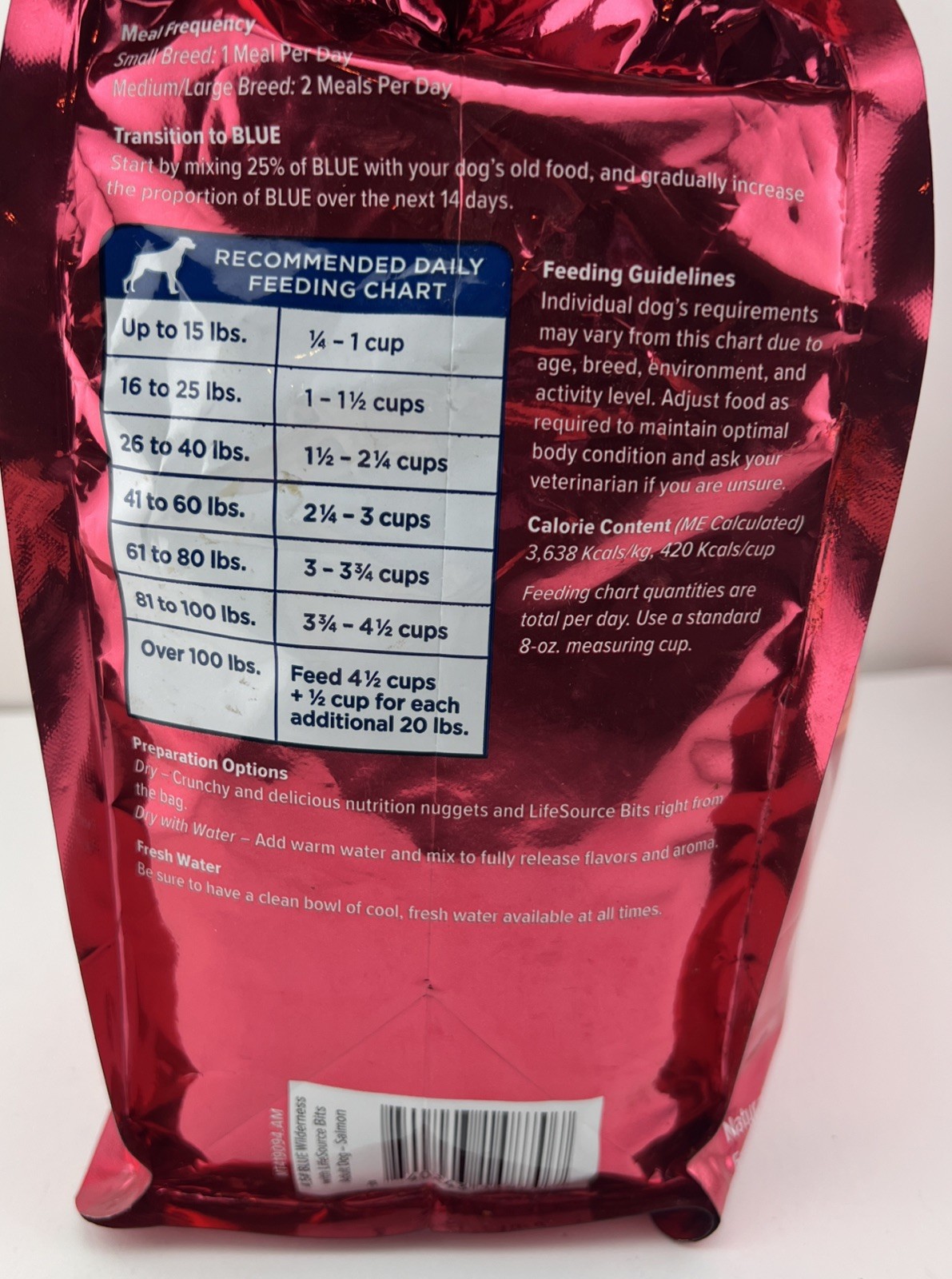 Blue Buffalo Wilderness Evolutionary Diet SALMON Dry Dog Food 4.5 Lbs -FREE SHIP