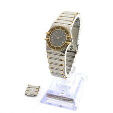 Vintage Omega Constellation 6.25in 23mm Black Dial Ladies Wristwatch #WB6514-1