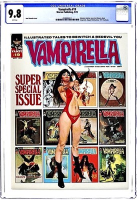 Vampirella #19 CGC 9.8 Jose Gonzales Cover! Special Issue  72 Yearbook, Scarce!