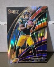 2025 Panini Select - Club Level Matthew Golden #267 Red & Blue Shock Prizm (RC)