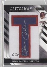 2008 Razor Letterman Numbered to 20 1/20 Jason Castro #JC Auto 2x6