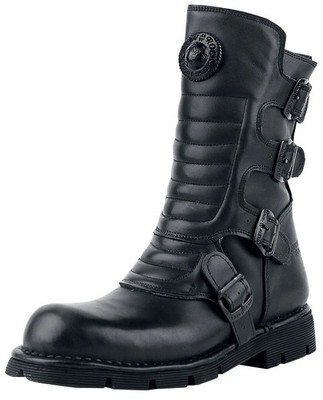 New Rock Stiefel Herren Crust Black schwarz Biker, Gothic, Industrial, Rockwear