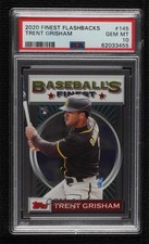 2020 Topps Finest Flashbacks Trent Grisham #145 PSA 10 GEM MT 0sf1