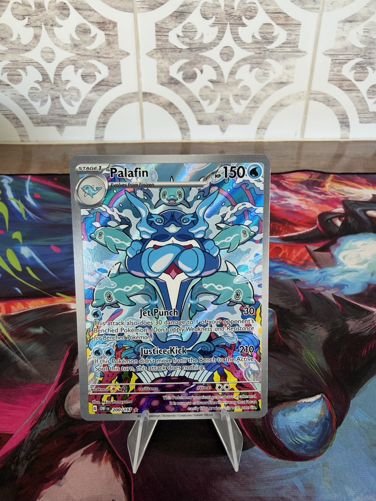 Palafin 200/197 Illustration Rare IR Pokemon SV03: Obsidian Flame NEAR MINT NM