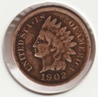 US Rare Old West 1902 Indian Head Penny Coin American Collection Shield Cent USA