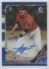 2019 Bowman Draft Chrome Pick Blue Refractor /150 Logan Wyatt #CDA-LW Auto 0c6