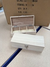 Job Lot 18x 3 Compartment Wooden Tea Box