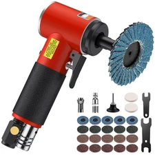 Upgraded Air Angle Grinder, 1/4'' 90 Degree Air Right Angle Die Grinder Heavy...