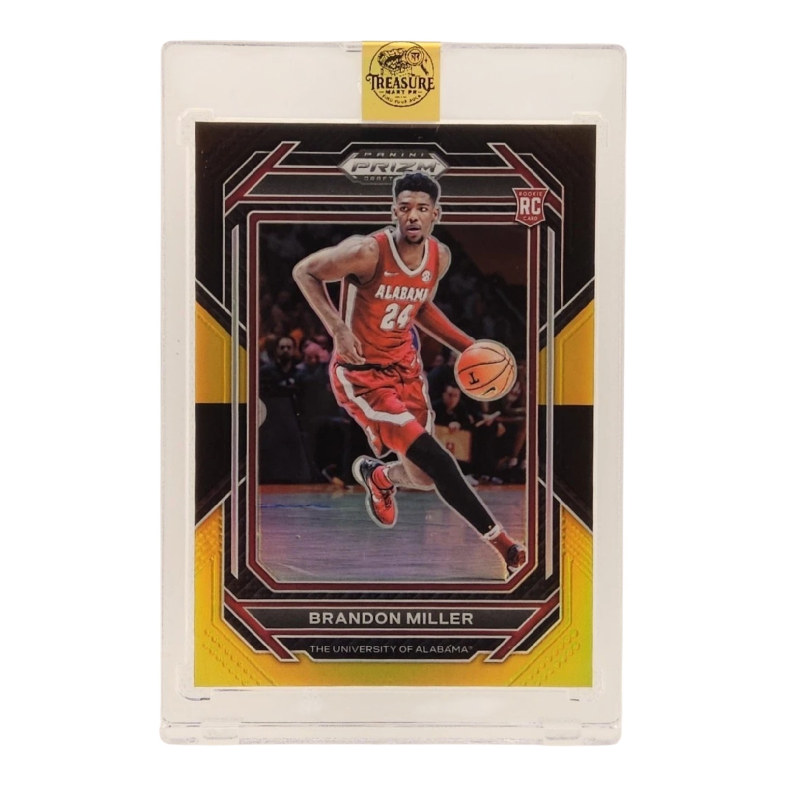 2023 Panini Prizm Draft Picks Brandon Miller Black Gold RC #63/5 Hornets