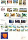 JERSEY -  VARIOUS  FDC'S X10 FROM COLLECTION BX1/9