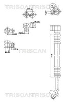 Hochdruck-/Niederdruckleitung Klimaanlage Triscan 9010 11004 FüR Mini R50 R53