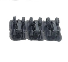 N Scale Set of 3 Old Tractors flat car load N9007