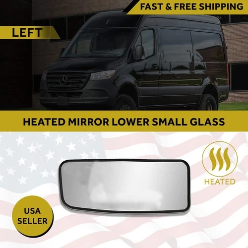 Lower Blindspot Mirror Heated Glass For Mercedes Sprinter Left Side 2007-2017
