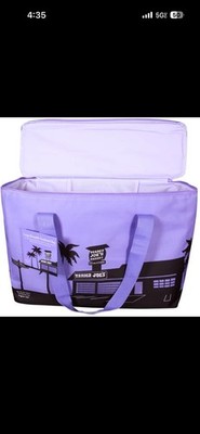 Trader Joe's NEW SPRING 2026 RELEASE PURPLE RAIN Large Insulated Bag LIMITED