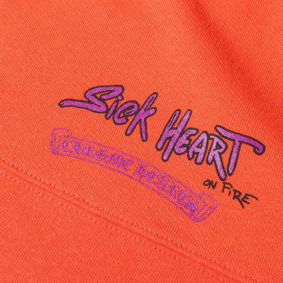 CHROME HEARTS Sweatshirt Orange Sz: M | 23SS Matty Boy Graphic Crew Used BEEG-0 image 8