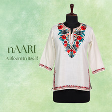 nAARI Kashmiri Aari Embroidered Cotton Kurti