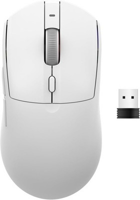 AJAZZ AJ139PRO Dual-Mode 2.4G/Wired Gaming Mouse, 59g, PAW3395, 26K DPI - White