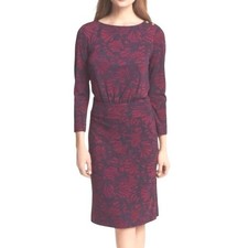Tory Burch Etta Dress in Navy and Pink sz XL NWT