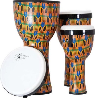 Toca TSSND-3PCK-FT Toca Sympatico  Nesting Djembes Pretuned Heads Set Of 3 (K...