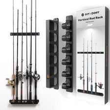 Wall Mount Fishing Rod Holder,Vertical Fishing Pole Storage Rack for Garage