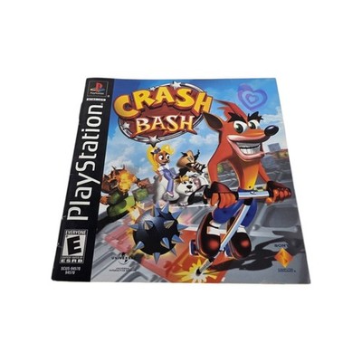Crash Bash PlayStation 1 PS1 Black Label Manual ONLY NO GAME