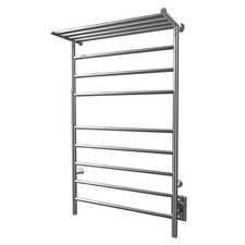ICO Bath Kontour Angle 24" x 40" Towel Warmer with Shelf