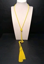 KENDRA SCOTT Yellow Phara Lariat Necklace Whit Tassel. 15.449