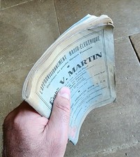 TSF 1932 CATALOGUE v Martin Poste Recepteur Lampes Radio