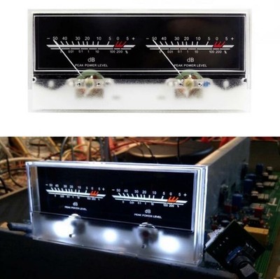 VU Meter Double Pointer Audio Amplifier Board Sound Level With Driver Board #tp