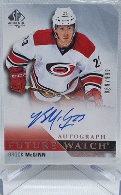 2015-16 SP Authentic Future Watch RC Autograph #267 Brock McGinn 889/999