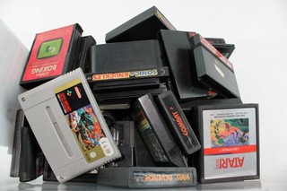 Loose Retro Vintage Video Games Job Lot Collection Atari 2600 SNES Mega Drive