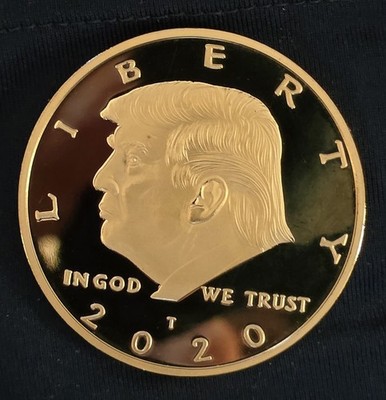 2020 Donald Trump 45th President Commemorative Coin/Liberty/Gold Plated/Eagle