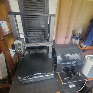 Creality Hi Grey 3D Printer with CFS, Used, Printer Works Fair, CFS Excellent