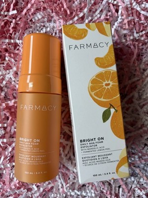 FARMACY BRIGHT ON Daily AHA Foam Exfoliator 100ml/3.4fl oz FULL SIZE BOXED