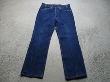 Vintage Levis 517 Jeans Mens 33x30 Blue Dark Wash Slim Bootcut Denim Made USA