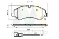 Bremsbelagsatz Scheibenbremse Motaquip LVXL1744 FüR Ford Transit V363 FCD FDD F3