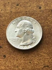 1964 D US Washington Silver Quarter 25C - 90% Silver Coin Circulated Very Bright