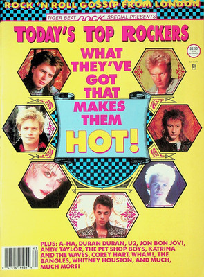 Tiger Beat Presents Todays Top Rockers Magazine Fall 1986 - E19-G