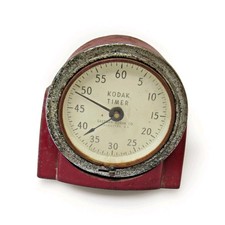 Eastman Kodak Wind-Up Darkroom Timer  Red Vintage 8239 P12