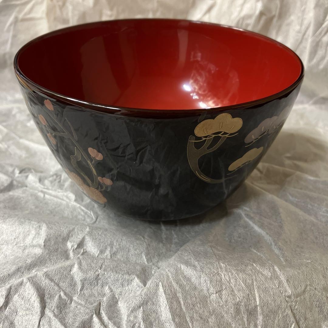 Japan Echizen Lacquerware Couple Bowls Traditional Japanese Dinnerware Set