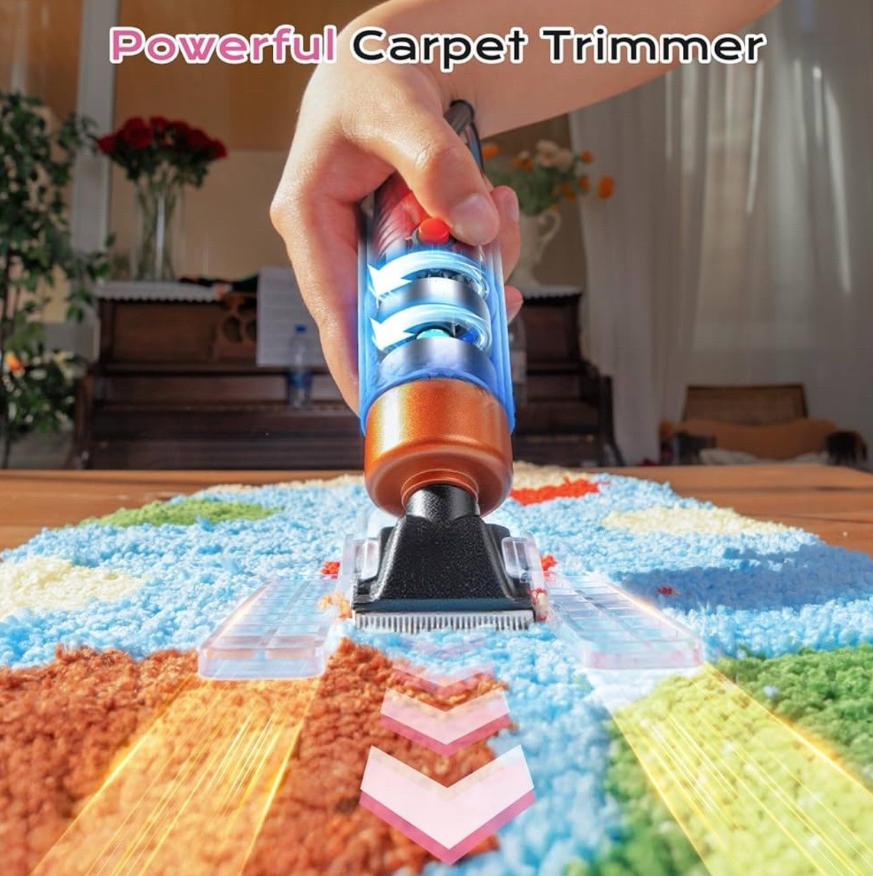 Rug Tufting Gun w/Carpet Trimmer Kit-Tuft Gun w/ Tufting-Shears, 2 In 1 Cut&loop